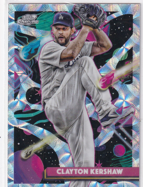 2025 TOPPS CHROME COSMIC #128 CLAYTON KERSHAW NUCLEUS REF- LOS ANGELES DODGERS