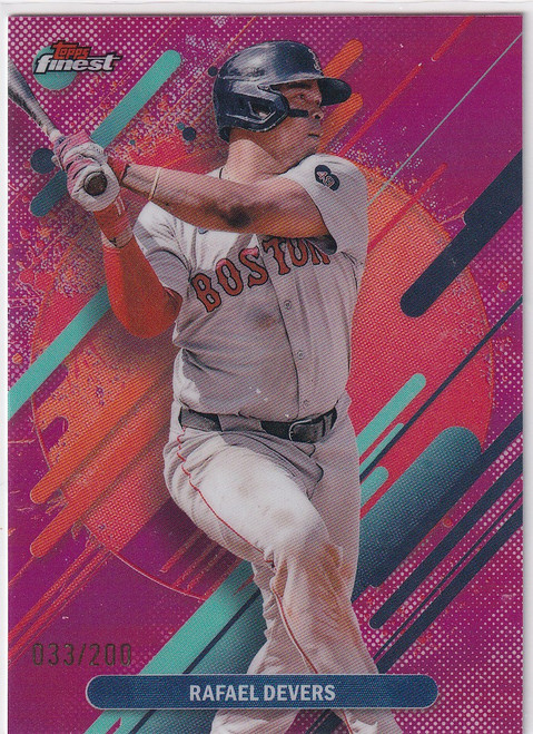 2025 TOPPS FINEST #262 RAFAEL DEVERS PINK 33/200- BOSTON RED SOX