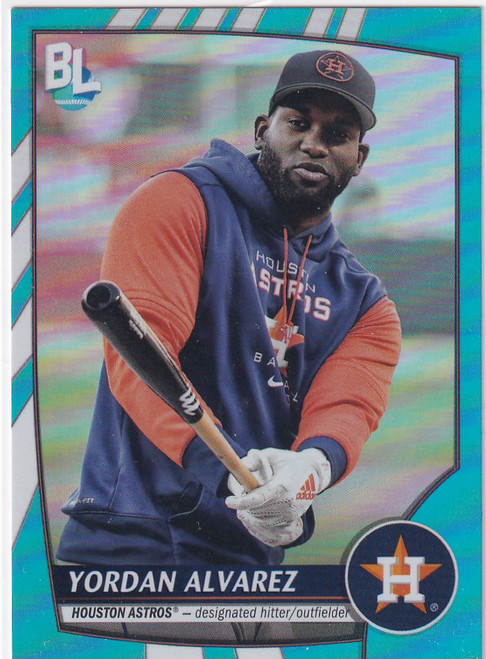 2023 TOPPS BIG LEAGUE #272 YORDAN ALAVREZ BLUE HOLO- HOUSTON ASTROS