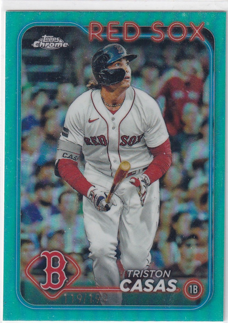2024 TOPPS CHROME #38 TRISTON CASAS GREEN 119/199- BOSTON RED SOX