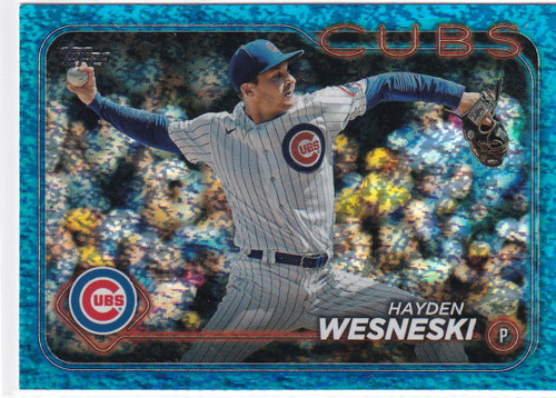 2024 TOPPS SERIES ONE #337 HAYDEN WESNESKI BLUE FOIL 89/999- CHICAGO CUBS