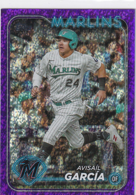 2024 TOPPS SERIES TWO #505 AVISAIL GARCIA PURPLE FOIL /799- MIAMI MARLINS