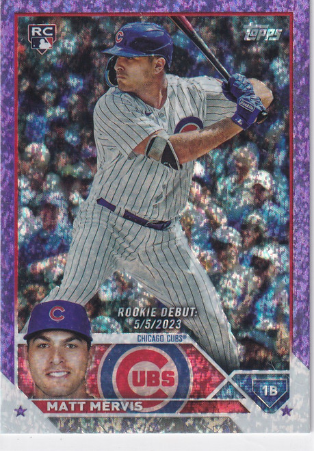 2023 TOPPS UPDATE #US236 MATT MERVIS 440/799 FOIL- CHICAGO CUBS