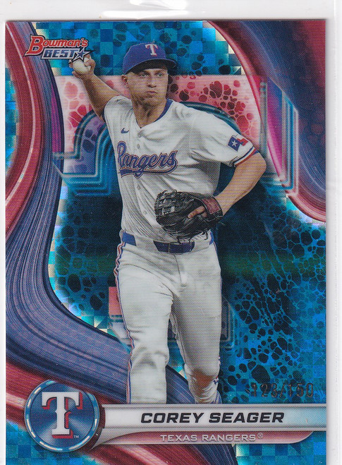 2024 BOWMAN BEST #67 COREY SEAGER 123/150- TEXAS RANGERS
