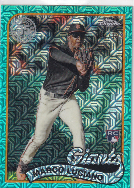 2024 TOPPS CHROME #2T89C-81 MARCO LUCIANO TEAL MOJO 153/199- SAN FRANCISCO GIANT