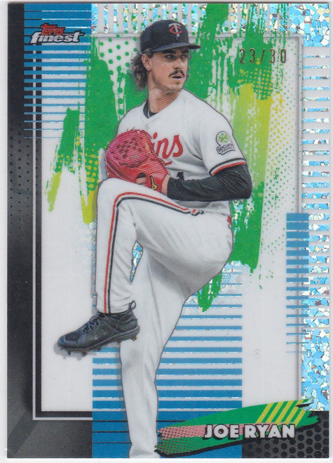 2026 Topps Finest #43 Joe Ryan White Mini Diamonds 23/30 Twins