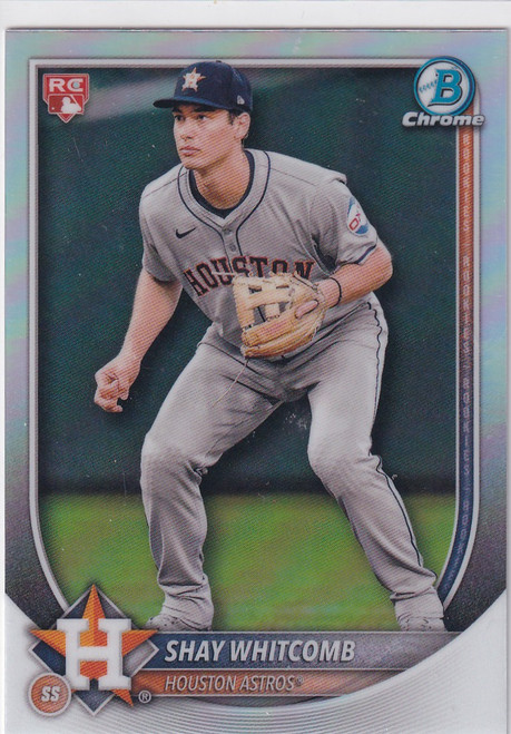 2025 BOWMAN CHROME #47 SHAY WHITCOMB RED ROOKIE REFRACTOR- HOUSTON ASTROS