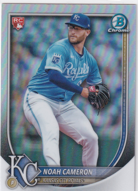 2025 BOWMAN CHROME #67 NOAH CAMERON RED ROOKIE REFRACTOR- KANSAS CITY ROYALS