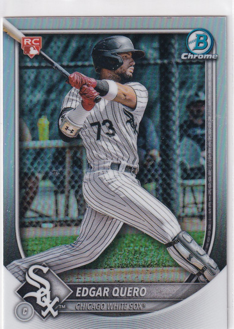 2025 BOWMAN CHROME #88 EDGAR QUERO RED ROOKIE REFRACTOR- CHICAGO WHITE SOX