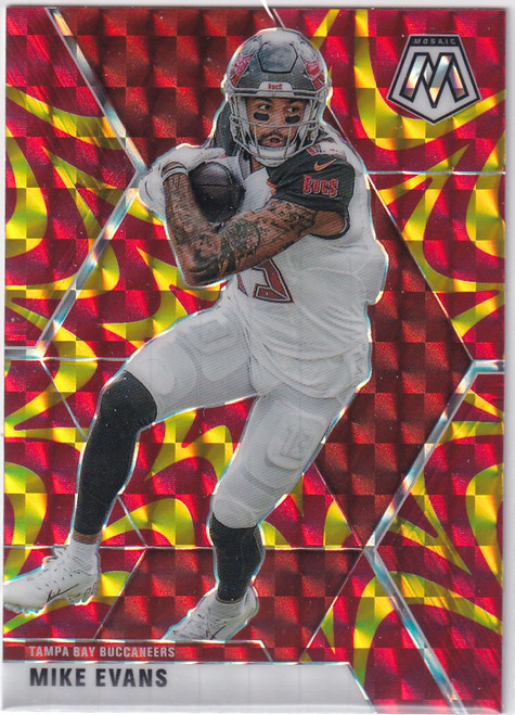 2020 MOSAIC #193 MIKE EVANS RED YELLOW PRIZM- TAMPA BAY BUCCANEERS