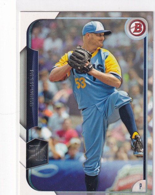 2015 BOWMAN #24 ALEX COBB- TAMPA BAY RAYS