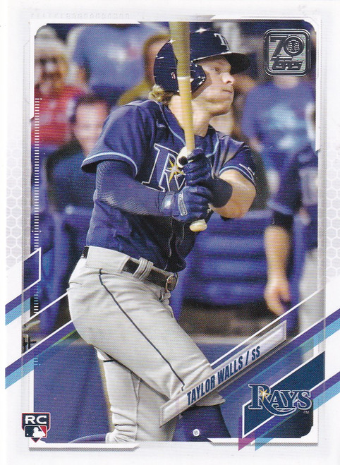2021 TOPPS UPDATE #US17 TAYLOR WALLS- TAMPA BAY RAYS