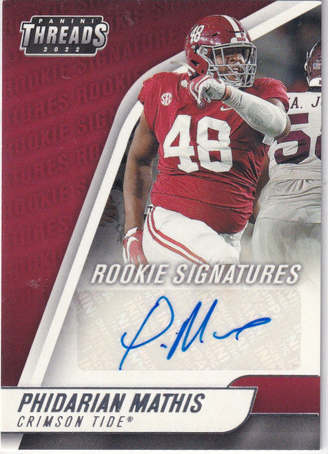 2022 CHRONICALS THREADS DRAFT #TH-PMA PHIDARIAN MATHIS AUTO- ALABAMA