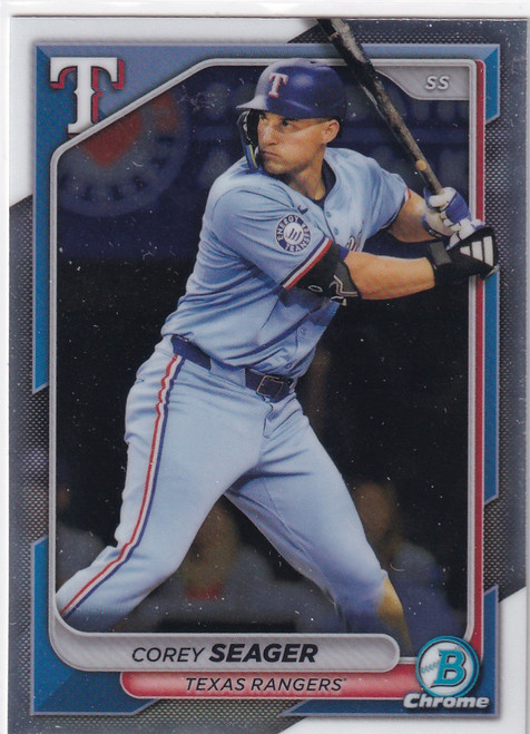 2024 BOWMAN CHROME #20 COREY SEAGER- TEXAS RANGERS