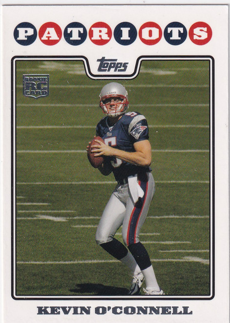 2008 TOPPS #341 KEVIN OCONNELL- NEW ENGLAND PATRIOTS
