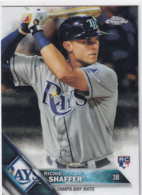 2016 TOPPS CHROME #29 RICHIE SHAFFER- TAMPA BAY RAYS