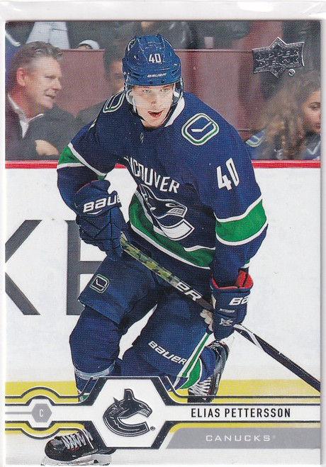 2019-20 UPPER DECK SERIES ONE #168 ELIAS PETTERSSON- CANUCKS