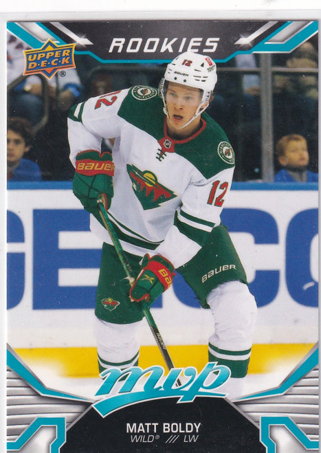 2022-23 UPPER DECK MVP HOCKEY #222 MATT BOLDY ROOKIES- MINNESOTA WILD