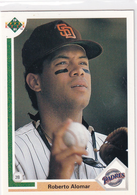 1990 UPPER DECK #335 ROBERTO ALOMAR- SAN DIEGO PADRES