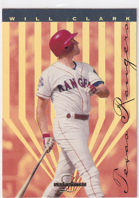 1995 DONRUSS #8 WILL CLARK LEAF LIMITED HOLO- TEXAS RANGERS