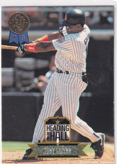 1993 LEAF #2 TONY GWYNN HEADING TO THE HALL- SAN DIEGO PADRES