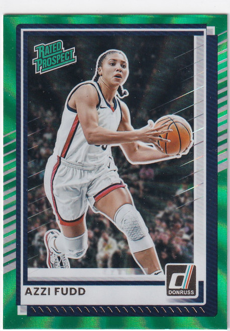 2025-26 DONRUSS #87 AZZI FUDD GREEN LAZER- UCONN HUSKIES