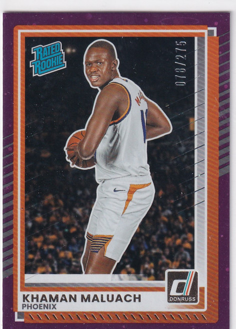 2025-26 DONRUSS #4 KHAMAN MALUACH PURPLE 78/275- PHOENIX SUNS