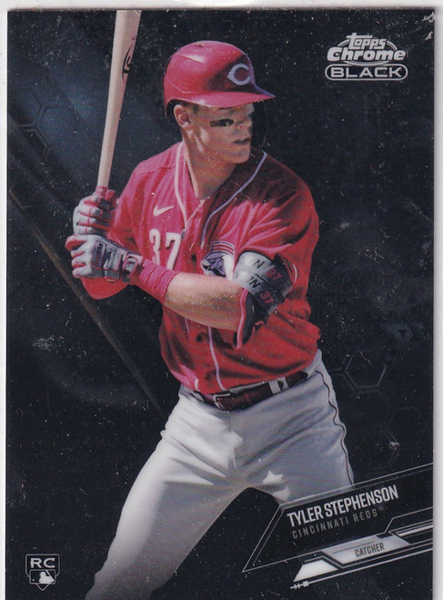2021 TOPPS CHROME BLACK #77 TYLER STEPHENSON- CINCINNATI REDS