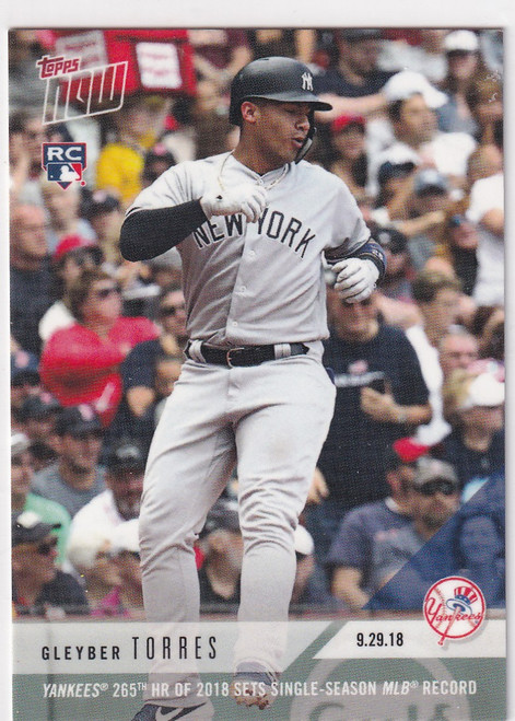 2018 TOPPS NOW #804 GLEYBER TORRES- NEW YORK YANKEES
