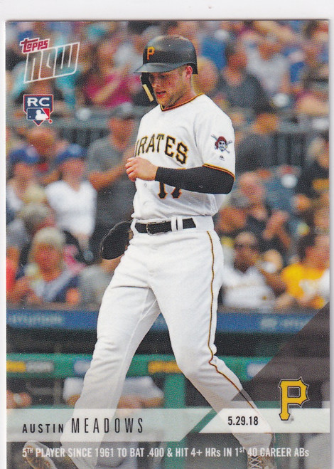 2018 TOPPS NOW #261 AUSTIN MEADOWS- PITTSBURGH PIRATES
