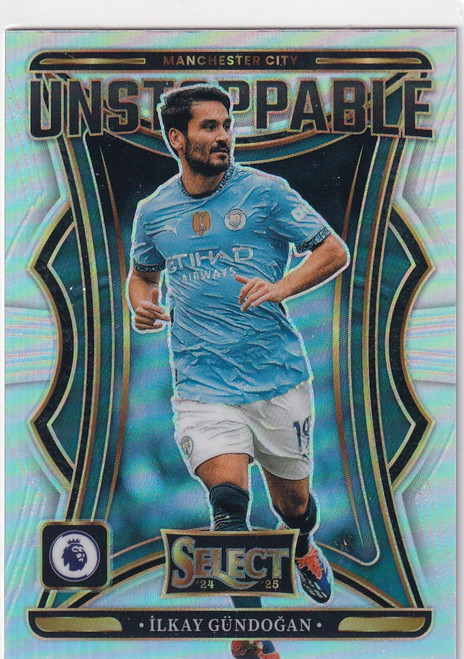 2024-25 SELECT PREMIER #25 ILKAY GUNDOGAN UNSTOPPABLE SILVER- MANCHESTER CITY