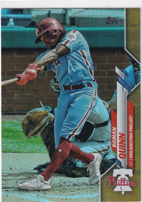 2020 TOPPS SERIES ONE #256 ROMAN QUINN GOLD HOLO- PHILADELPHIA PHILLIES