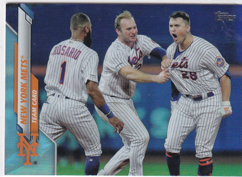 2020 TOPPS SERIES ONE #202 NEW YORK METS TEAM CARD- NEW YORK METS