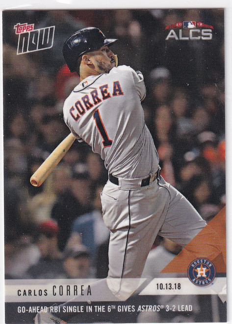 2018 TOPPS NOW #883 CARLOS CORREA- HOUSTON ASTROS