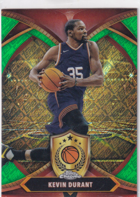 2025 TOPPS CHROME #BOD-9 KEVIN DURANT GREEN TOPPS LOGO- PHOENIX SUNS