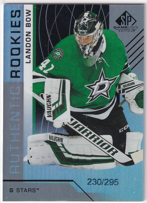 2019 UPPER DECK #123 LANDON BOW AUTHENTIC ROOKIE /295- TEXAS STARS