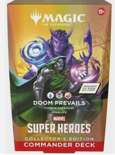 Magic The Gathering: - Marvel Super Heroes Doom Prevails Collector's Commander Box