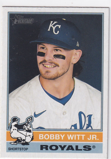 2025 TOPPS HERITAGE #92 BOBBY WITT JR- KANSAS CITY ROYALS