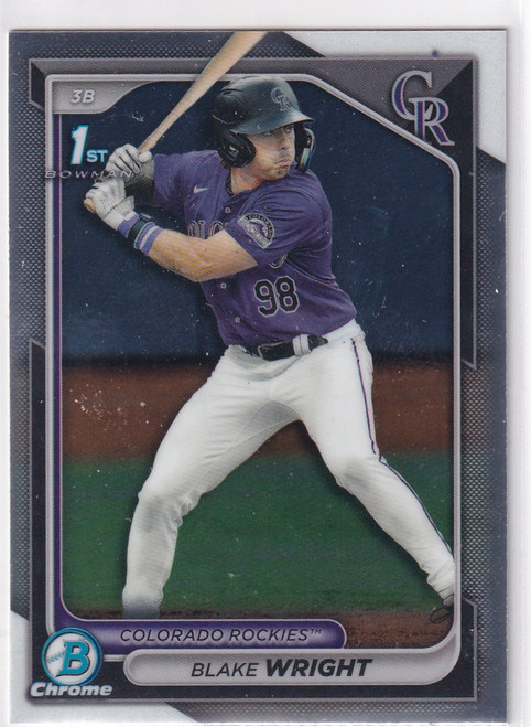 2024 BOWMAN CHROME #BDC-27 BLAKE WRIGHT- COLORADO ROCKIES