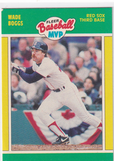 1989 FLEER #3 WADE BOGGS BASEBALL MVP- BOSTON RED SOX
