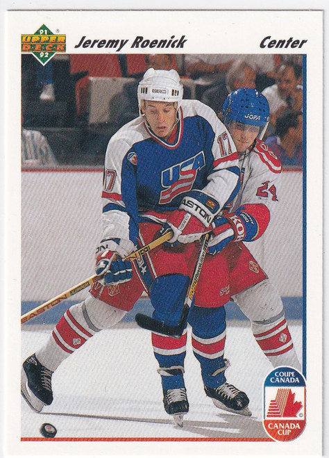 1991 UPPER DECK #36 JEREMY ROENICK- CHICAGO BLACKHAWKS