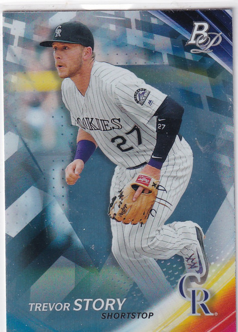 2017 BOWMAN PLATNIUM #24 TREVOR STORY- COLORADO ROCKIES