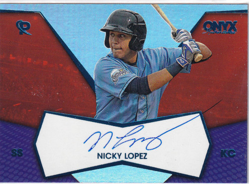 2017 ONYX #NL-PE17 NICKY LOPEZ AUTO- KANSAS CITY ROYALS