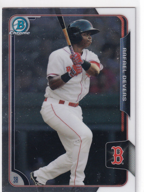 2015 BOWMAN CHROME #106 RAFAEL DEVERS- BOSTON RED SOX