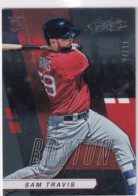 2017 ABSOLUTE #25 SAM TRAVIS 24/99- BOSTON RED SOX
