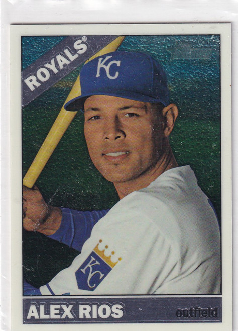 2015 TOPPS HERITAGE #524 ALEX RIOS /999- KANSAS CITY ROYALS
