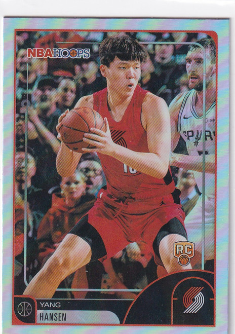 2026 NBA HOOPS #6 YANG HANSEN HOLO- PORTLAND TRAIL BLAZZERS