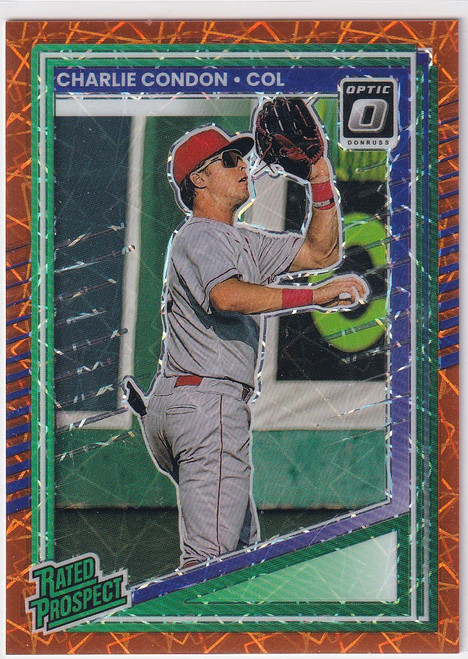 2025 DONRUSS #194 CHARLIE CONDON ORANGE VELOCITY- BOSTON RED SOX