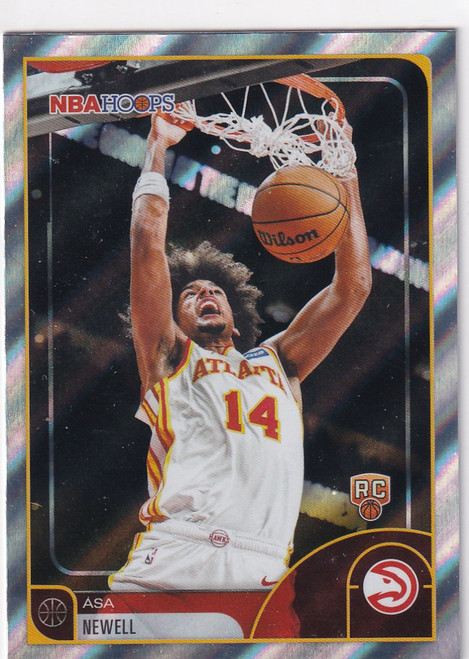 2026 NBA HOOPS #52 ASA NEWELL LAVA HOLO- ATLANTA HAWKS