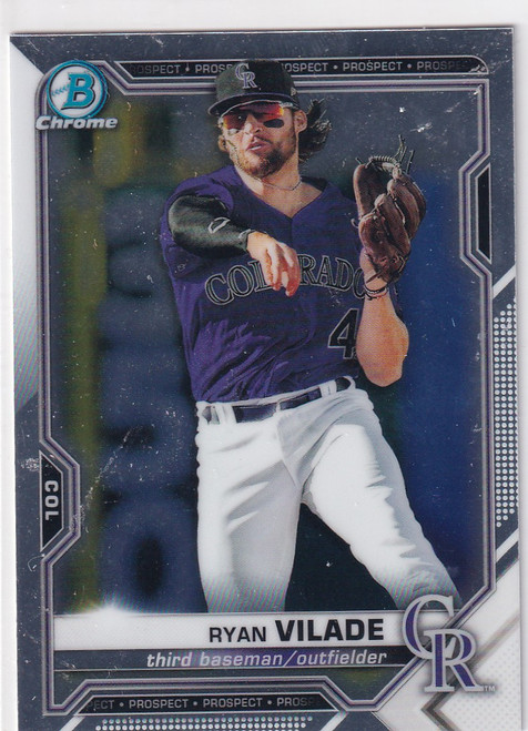 2021 BOWMAN CHROME #BCP-68 RYAN VILADE- COLORADO ROCKIES